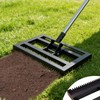Lawn Leveling Rake 17"x10" for Soil, Gravel Leveling Tool Heavy