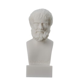 BeautifulGreekStatues Aristotle Greek Philosopher in Ancient Greece Alabaster Statue Bust 5.5 Inches