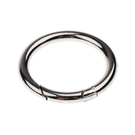Sharplace Carabiner Key Ring, Pack of 5, Carabiner Hooks, O-Ring, Zinc Alloy Carabiner Clips, Key Ring, Spring Split Rings, Key Rings for Camping, Hiking, Bag Rings, Crafts, 49 mm
