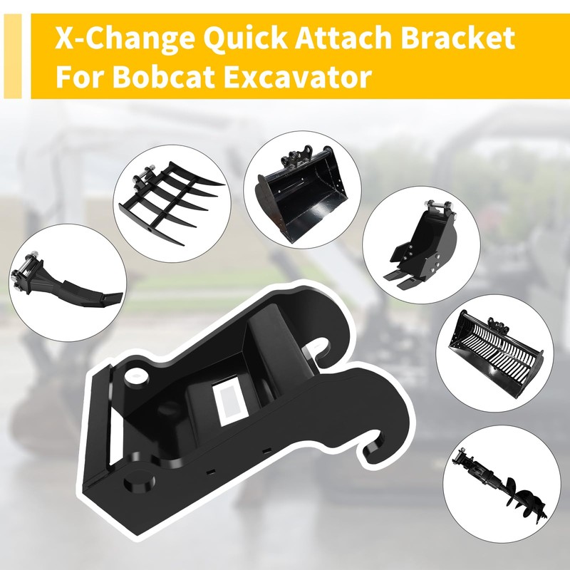 X-Change Coupler Bracket Quick Attach Fit for Bobcat E Series