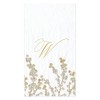 Caspari Berry Branches Single Initial Paper Guest Towel Napkins Letter
