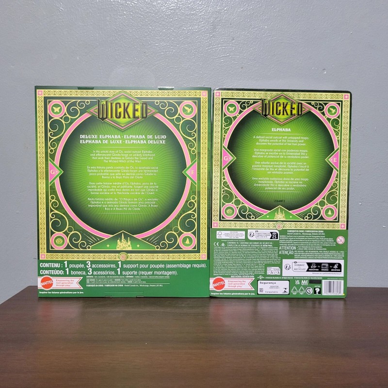 Mattel Mattel Wicked Deluxe Elphaba Set Lot Fashion Doll ERROR