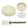 Snap-On Two Piece Dome Screw Cover Caps - Pack of