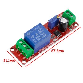 CNLW 1 PCS NE555 Timer Switch Adjustable Module Time Delay Relay Module DC 5V Delay Relay Shield