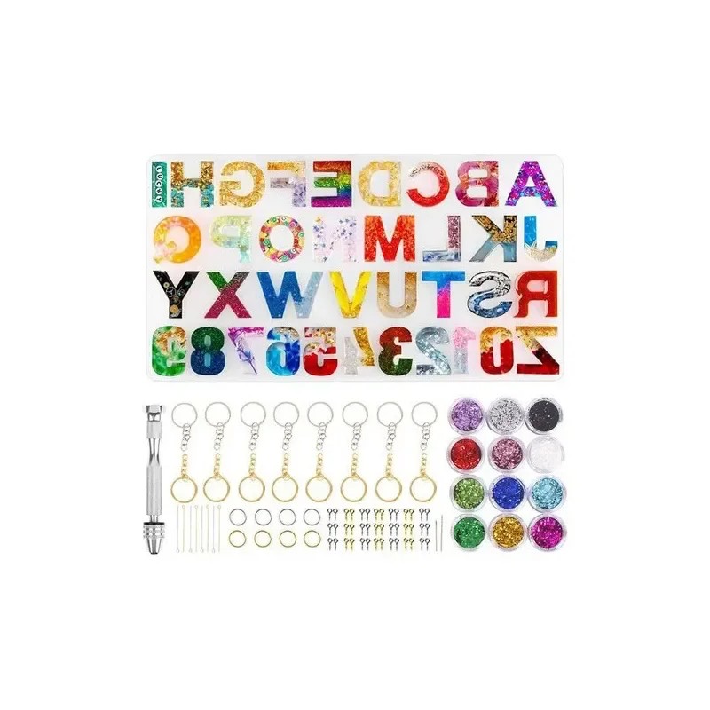 Kit De 236 Piezas Letras De Silicona De Molde De