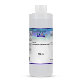 cUSP Ammonium Hydroxide Solution, 10.0N Concentration, 500mL, Laboratory Grade