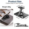 AHRLIC Desktop Projector Stand, 360° Rotation Foldable Metal Projectors Bracket,