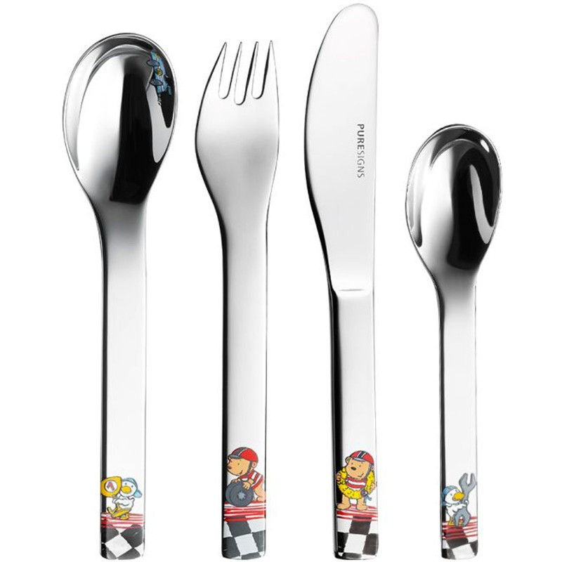 Puresigns One Quick KB037 Children's Cutlery Set 4-Piece with Engraving