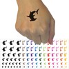 Hammerhead Shark Silhouette Temporary Tattoo Water Resistant Fake Body Art