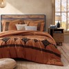 MaiRêve Burnt Orange Embroidery Comforter Sets Full Size - 7