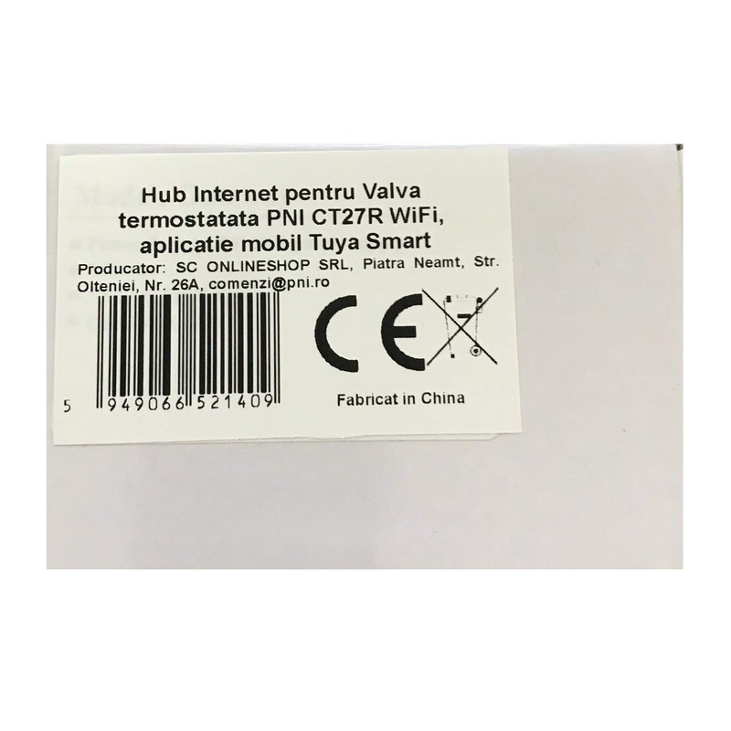 PNI HU27R Internet Hub CT27R WiFi Thermostatic Valve Tuya Smart