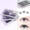 Muse Day 노글루속눈썹 뮤즈데이 원터치속눈썹 당일치기 셀프 연장 가닥 노글루연장
