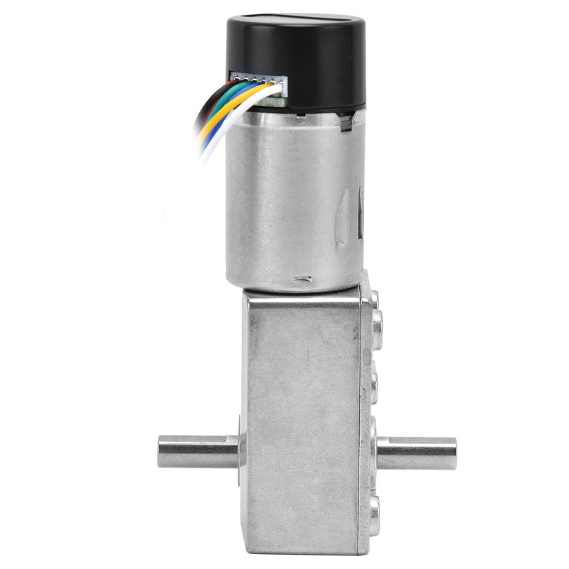 DC Worm Gear Motor 15mm Double Shaft Speed Reduction Drive