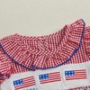 Kayotuas 4th of July Baby Girl Outfit USA Flag Smocked