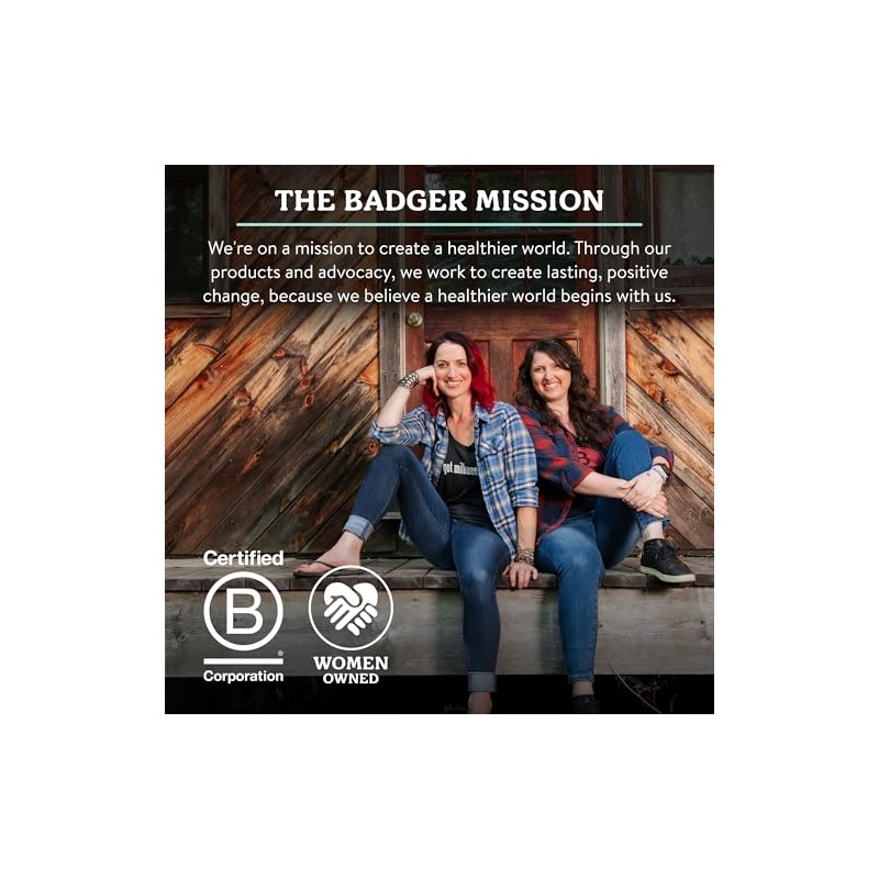 Badger - Aceite embarazado Rose del vientre y vainilla -