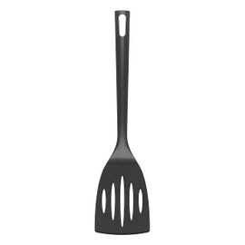 Chef Aid 10E02403 Nylon Flexible Turner, BPA Free Kitchen Utensil for use with Non-Stick Cookware in Black Colour