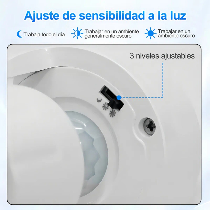 Losaitini® Socket Con Sensore De Movimiento 360°y Luminosidad E27 6pzs