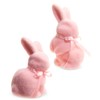 The Bridge Collection 5.5" - 7.25" Pastel Pink Bunny Figurines