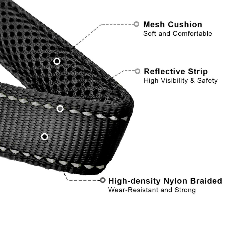 Mycicy Reflective Dog Choke Collar, Soft Nylon Training Slip Collar