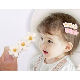 BIANHUAN Baby Hair Clips 10-Piece Set, Hair Pins, Ribbon, Flower, Hair Clasp, Barrettes, Stylish, Cute, Kids, Baby Hair Accessories, Hair Ornament, Hair Band, Girls, Present, Celebration, Christening