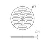 SANEI Drain Dish Diameter 3.4 inches (87 mm) H40F-87