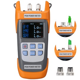 PON Optical Power Orange A-330A SCAPC Interface Optical Fiber Power Meter Network Online Detection Tester with SCAPC/FCAPC Adapter 1310 1490 1550nm