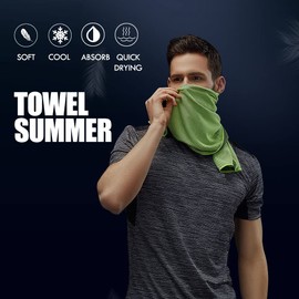 Feicuan 2 Pack Microfibre Towel for Gym Beach - 90 x 30 cm / 34.5 x 11.8 Inches Quick Drying Towels Compact with Storage Bag Hook Absorbent Holder Cooling Towel for Sports, Swimming, Camping, Hiking