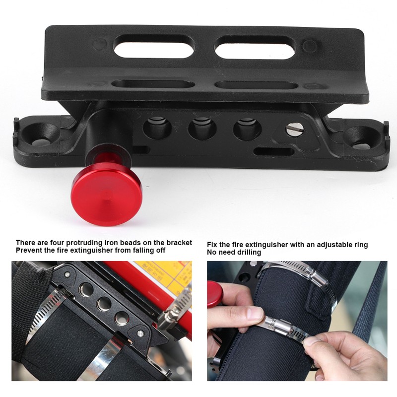 Extinguisher Mount Bracket Adjustable Fit for Jeep Wrangler Sport/ JK/