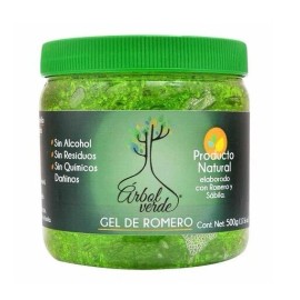 Arbol Verde Gel de Romero 500g 17.6oz Producto Natural con Romero y Sabila