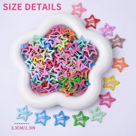 YOCDNOV 36 Stück Bunte Stern Haarspangen - Damen Klein Haarspangen Mädchen Sternen Haarspange Pentagramm Haarclips,Haarschmuck Star Hair Clips Accessoires,für Geburtstagsfeier Geschenk(12 Farben)