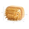 Maji Mama Handmade Natural Wooden Hair Brush Hairbrush with Bamboo