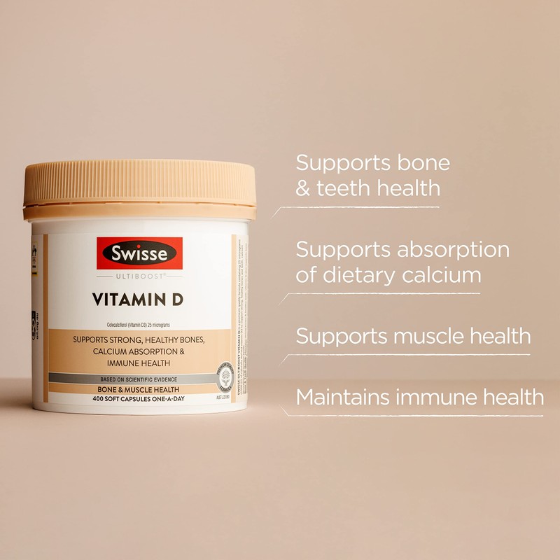 Swisse Ultiboost Vitamin D, 60 Capsules