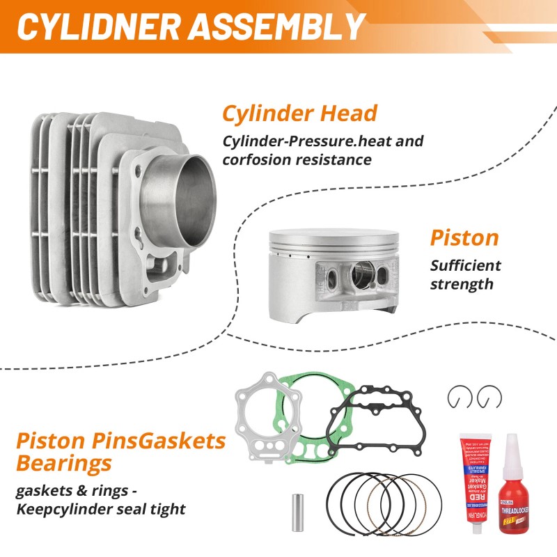 TWOM For 2005-2011 Honda TRX500 Foreman Top End Rebuild Kit
