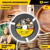 GRAFF SPEEDCUTTER 5 Inch Wood Carving Disc for Angle Grinder