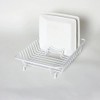Delfinware 2020 W Dish Drainer, Metal, White, 31.5 x 25