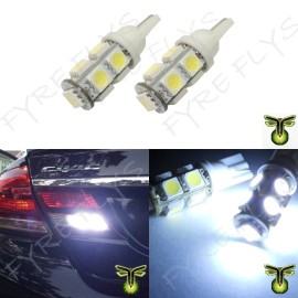 Fyre Flys 2x Xenon White LED Back Up  Reverse  Light  Bulbs 9 SMD Lamp T10 921 194 #R2