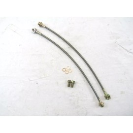 Bous Performance Stainless Steel Brake Lines Kit 18" Length 10mm Banjo 3/8 -24 Fitting B10201