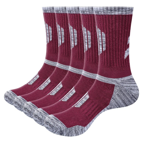 OUYJIA Moisture Wicking Mens Socks For Men 6-10, Cushioned Sports