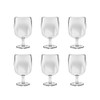 TarHong Simple Stacking Wine Goblet, Clear, 8.6 oz, Premium Plastic,