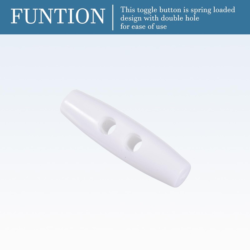 QUARKZMAN 38 x 10 mm Toggle Buttons x 10 Pieces