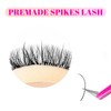 Spikes Lash Extensions Matte Black Premade Lash Spikes Eyelash Extensions(Spikes-0.07-C,13mm)
