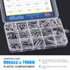 Glarks 384Pcs #8-32 Phillips Pan Head Screws Countersunk Head Screws