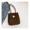 Svnqney Women's Tote Bag, Leopard pattern, L
