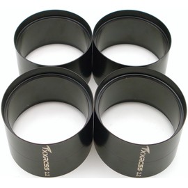 TxxRcss Wheel Weights Inner Beadlock Rings 125g 2.2 Beadlock Wheel Rim for 1/10 RC Crawler Car Upgrade (4pcs) (Black)
