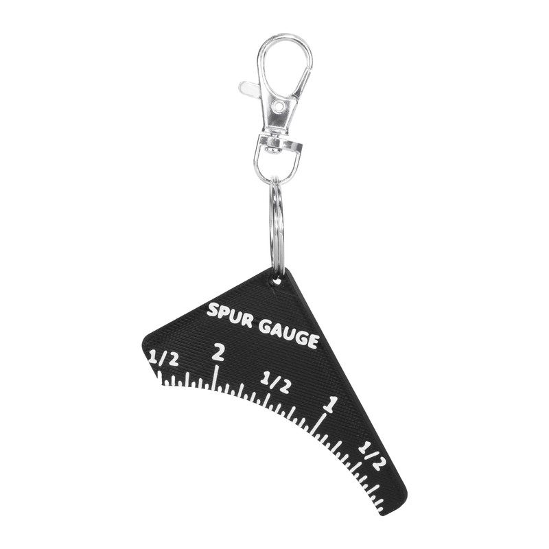 Costume Wizard 3D-Printed PLA Turkey Spur Gauge with Keychain Clip
