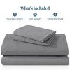 Bare Home Ultra Soft Washed Microfiber 4 Piece Sheet Set,