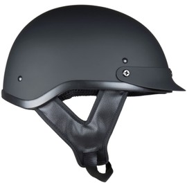 Raider 26-619-16 Unisex-Adult Motorcycle Half Helmet (Matte Black, X-Large)