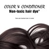 Light Mountain Natural Bulk Hair Color and Conditioner, Black, 16