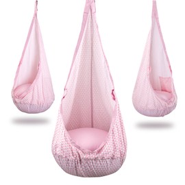 YAERSI Kids Pod Swing Seat, Hammock Chair with PVC Inflatable Cushion,Sensory Swing for Indoor and Outdoor Play Portable