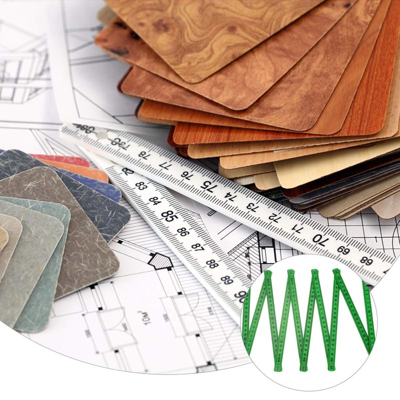 NUOBESTY Folding Ruler Professional Measuring Tool for Carpenters Woodworkers Contractors